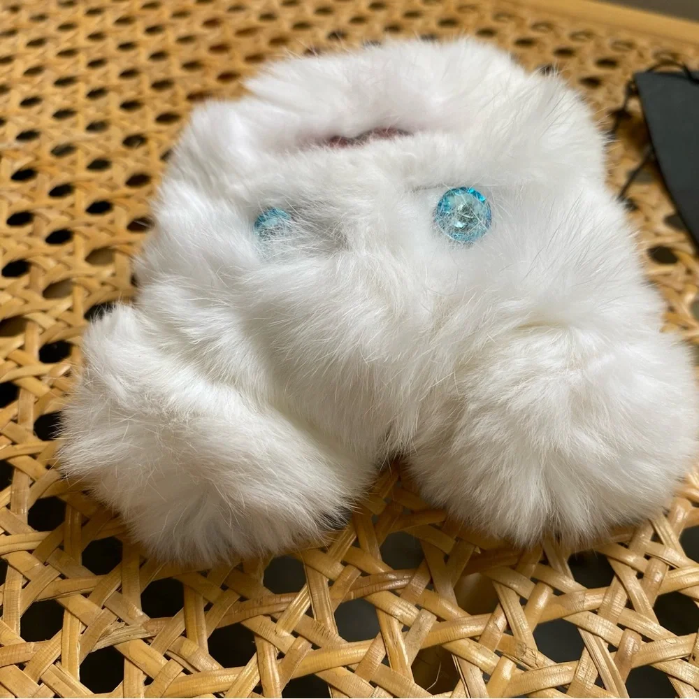 Karl Lagerfeld Choupette Collection Keychain White Plush